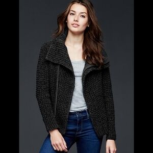 GAP Moto Sweater Jacket